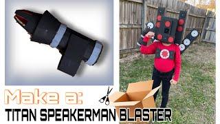 How to make a titan speakerman blaster weapon #skibiditoilet #titanspeakerman