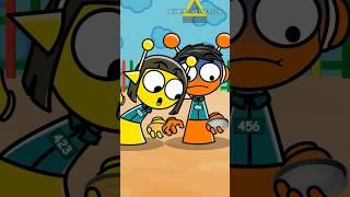 Squid game Test IQ challange - Don't crack the dalgona cookies  #shorts  #memes  #sprunki