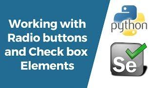 Selenium with Python Tutorial 9-Working with Radio buttons and Check boxes