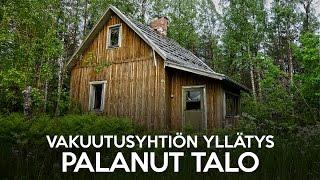 Palanut talo Kuutostiella, Lappeenrannassa