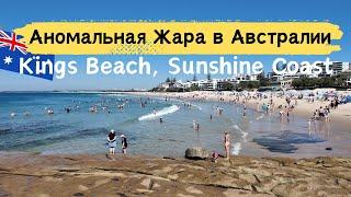 Аномальная ЖАРА ЗИМОЙ в АВСТРАЛИИ  | Kings Beach, Sunshine Coast