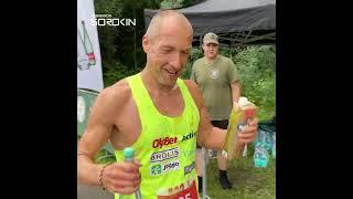 50km race in Alytus. NR at 2:53h. Post race interview. July 2022