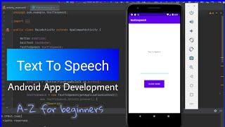 Text to speech - Android app development tutorial for beginners  with source code