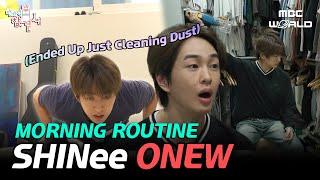 [C.C.]  Dust-Free Dream: ONEW's Morning Routine!  (ft. His Beloved Dust Remover aka. Doldori)