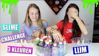 3 KLEUREN LIJM SLIJM CHALLENGE! | 3 COLORS OF GLUE SLIME CHALLENGE!