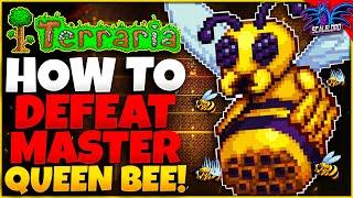 How to Defeat MASTER MODE Queen Bee (EASILY!) Terraria Guide