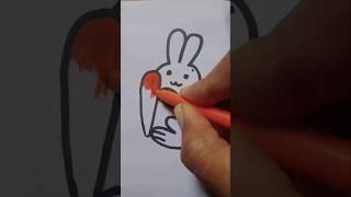 How to draw aCute Rabbit ,#easy way ,#drawing  creative#shorts #videos