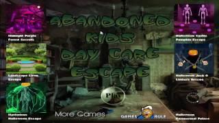 Abandoned Kids Day Care Escape walkthrough FULL Games2rule.