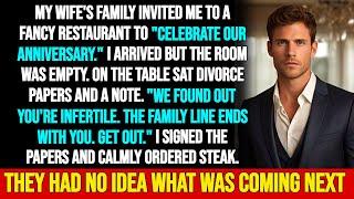 My Wife Served Me Divorce Papers at Our Anniversary—Then I Signed Them and Ordered Steak Like a Boss
