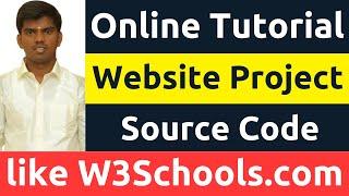 Online Education Learning Tutorial Website Project Source Code for College Students | Programs