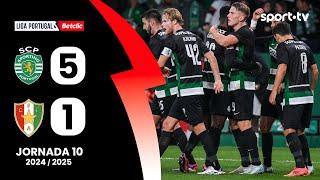 Resumo: Sporting 5-1 Estrela Amadora - Liga Portugal Betclic | sport tv