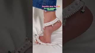 New beautiful designer silver Payal with 70% off ️#youtubeshorts #shortsviral #love