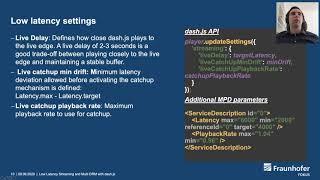 Low Latency Streaming and Multi DRM with dash.js