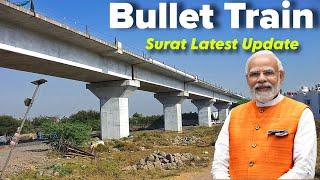 Mumbai Ahmedabad Bullet Train Latest Update Surat Gujarat | Indian Bullet Train Working Progress