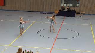 TWIRLING GERMANY Deutsche Meisterschaft Nele Epperlein Sophia Sauter 2015 Duo Junior