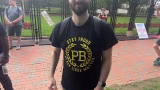 Protesters rally against Trump military parade in DC