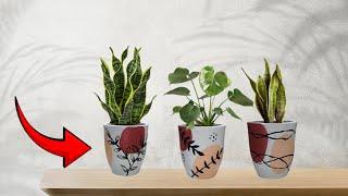 How to paint ceramic pots | New ceramic design | DYD Decor Your dreams