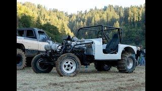 Blown Alcohol Dirt Drag Jeep