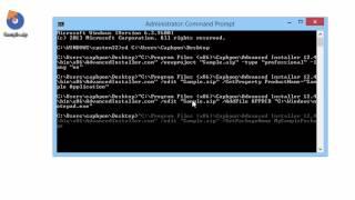 Working with Advanced Installer from the command line