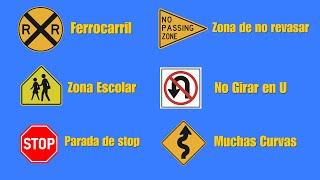 NUEVO EXAMEN DE SEÑALES DE TRAFICO EN ESPAÑOL PARA USA