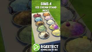 ICE CREAM STAND  Sims 4 NOCC Sims 4 Stop Motion build #Short #sims4stopmotion #sims4shorts