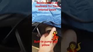 Bestway twin air mattress TriTech internal beams built-in pump and pillow ️