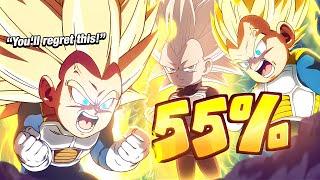 AWESOME LITTLE TANK!! PHY SSJ3 Daima Vegeta Mini 55% First Look | Dragon Ball Z Dokkan Battle