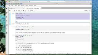 4.8 NumPy Comparison Operators and Masks (L04: Scientific Computing in Python)