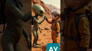 Alien Friend on Mars :