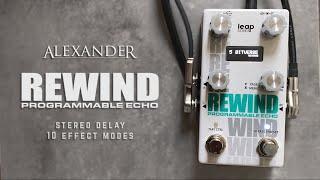 Alexander Pedals Rewind - Stereo Delay with 10 Modes