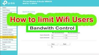 How to Limit Wifi Speed for Any User in tp link Router Bangla