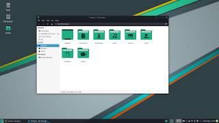 Manjaro 20 xfce Lysia look through