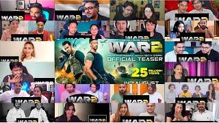 WAR 2 TEASER MASHUP REACTION | FT.| Hrithik Roshan | NTR | Kiara Advani
