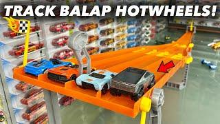 TRACK BALAPAN HOTWHEEL SERU BANGET! 4-LANE ELIMINATION RACE HOT WHEELS TRACKSET!