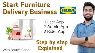 How to make Furniture Delivery app | Home decor delivery app create in php , in hindi.