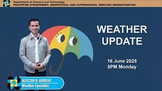 Public Weather Forecast issued at 5PM | June 16, 2025 - Monday