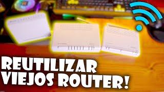 Cómo UTILIZAR unos ROUTER como SWITCH y PUNTO de ACCESO WiFi  | MEJORAR COBERTURA WiFi y ETHERNET