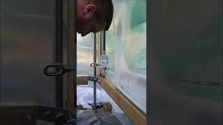 How we fitted the polytunnel side screen