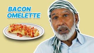 Watch What Happens When Muslim Tribal People Try Bacon Omelette!