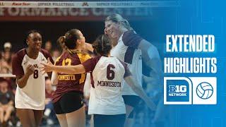 Purdue at Minnesota | Extended Highlights | Big Ten Volleyball | 09/28/2024