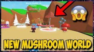 CLICKING LEGENDS UPDATE 2New Mushroom World! Roblox Clicking Legends