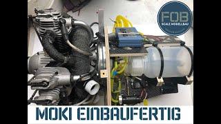 Einbaulösung für einen Moki Sternmotor