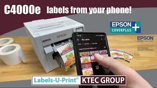 Epson C4000e label printer -Print from your phone! - Labels-U-Print ® - KTEC GROUP UK