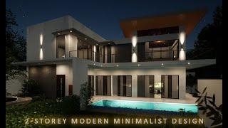 MODERN MINIMALIST HOUSE DESIGN / 2-STOREY RESIDENTIAL / ABOUASEY HOUSE