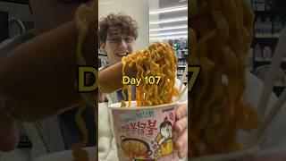 Day 107 of only eating food from a Korean convenience store! #korea #ramen #koreanconveniencestore