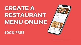 How to Create a Restaurant Menu Online for FREE!