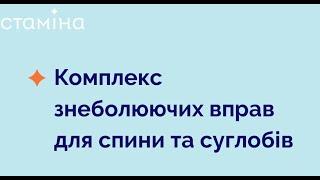 Комплекс знеболюючих вправ для спини та суглобів від центру "Стаміна"