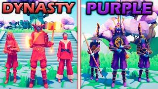 EAST DYNASTY vs PURPLE CLAN - Totally Accurate Battle Simulator | TABS