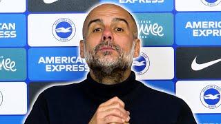 'Everybody NEEDS international break to CLEAR OUR HEADS' | Pep Guardiola EMBARGO | Brighton 2-1 City