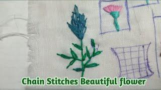 flowers hand embroidery designs |beautiful flower for dresess | #mask embroidery| Mahekslife